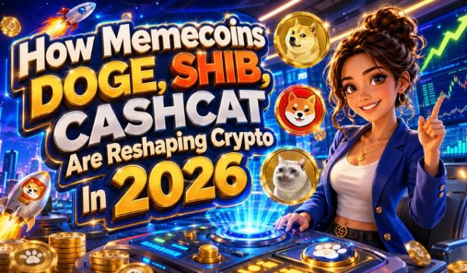 How Memecoins DOGE, SHIB, CASHCAT Are Reshaping Crypto In 2026