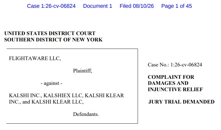 Kalshi Faces CFTC Support In New York As FlightAware Sues Over Flight Bets