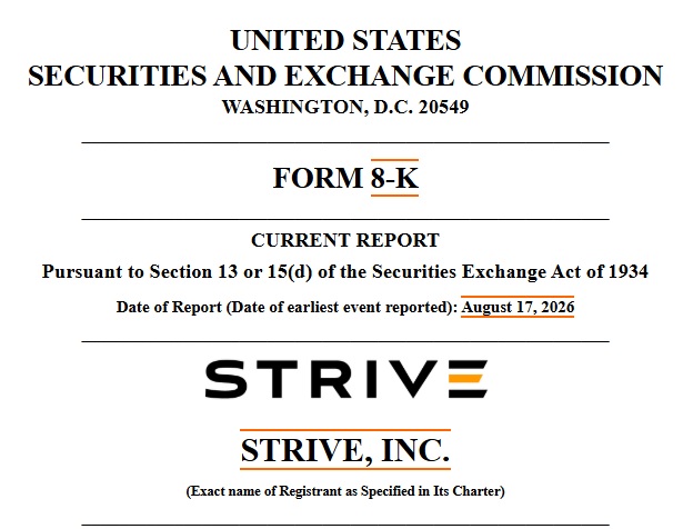 Strive Buys 79 More Bitcoin, Holdings Reach 20,246 BTC
