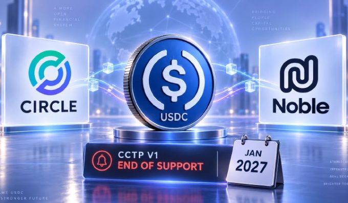 Circle To Shut Down USDC & CCTP V1 Support On Noble In January 2027