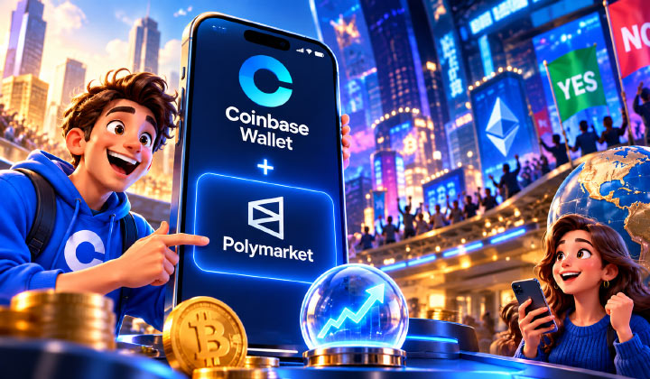 Coinbase Wallet Adds Polymarket, Bringing Prediction Markets Directly To Crypto Users