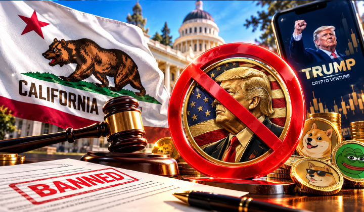 California Bans Official Memecoins, Takes Aim At Trump’s Crypto Venture