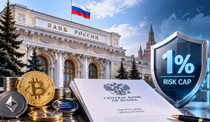Bank Of Russia Proposes 1% Cap On Banks’ Crypto Risk