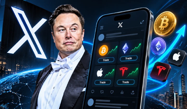 Elon Musk’s X Connects Crypto & Stock Trading To Its Timeline