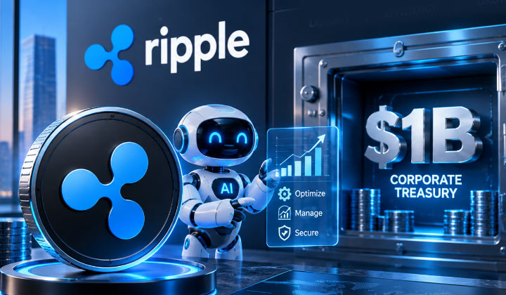 Ripple Adds AI Agents To Its $1 Billion Corporate Treasury Push