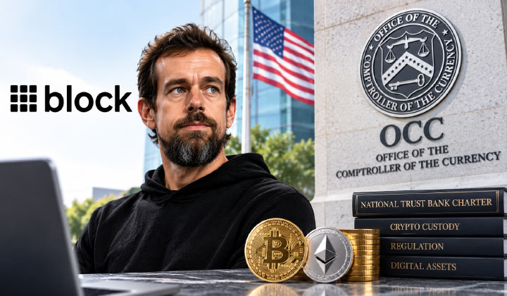 Jack Dorsey’s Block Applies For OCC National Trust Bank Charter For Crypto Custody