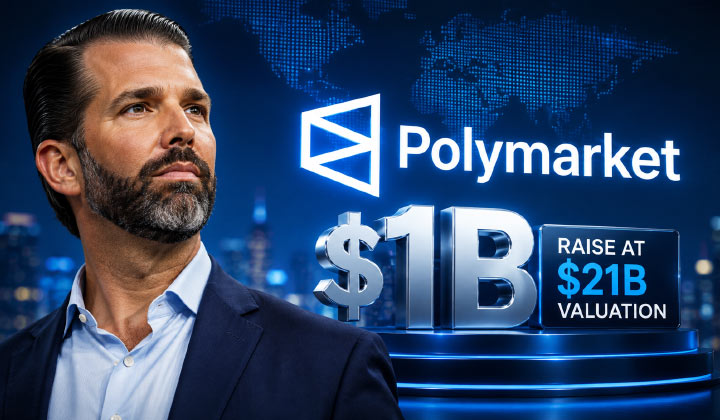 Trump Jr’s Firm Leads $1B Polymarket Raise At $21B Valuation