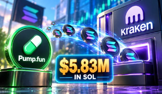 Pump.fun Moves $5.83M In SOL To Kraken