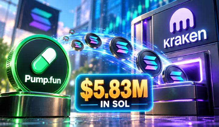 Pump.fun Moves $5.83M In SOL To Kraken