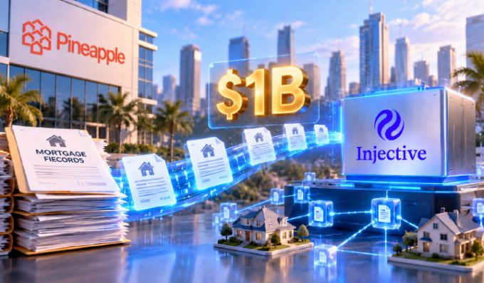 Pineapple Financial Moves $1B In Mortgage Records Onto Injective