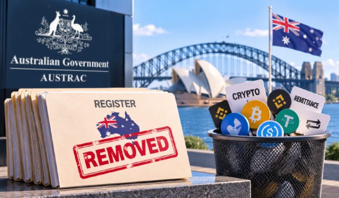 Australia Removes 45 Crypto And Remittance Firms From Registers