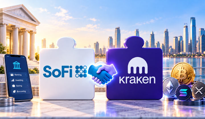 SoFi & Kraken Partner To Connect Banking With Crypto Markets