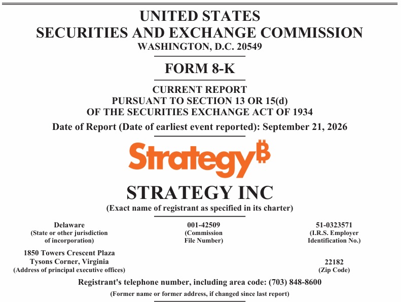 Strategy Adds 950 Bitcoin, Takes Holdings To 846,000 BTC
