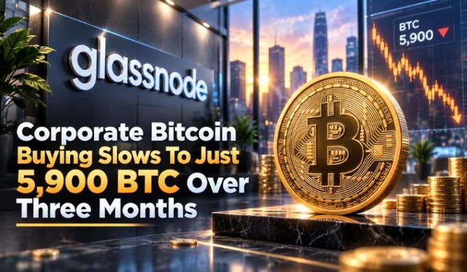 Corporate Bitcoin Buying Slows To Just 5,900 BTC Over Three Months