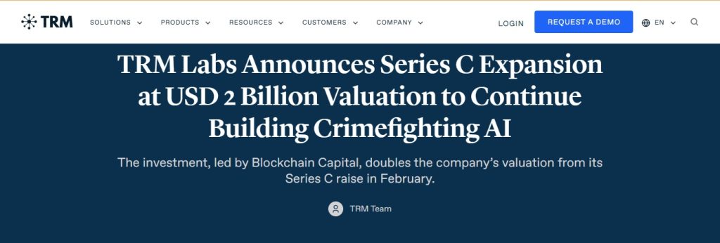 TRM Labs Hits $2B Valuation As AI Push Gains Momentum