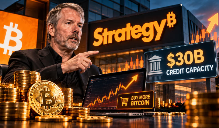 Strategy Eyes More Bitcoin Buys As Saylor Touts $30B Digital Credit Capacity