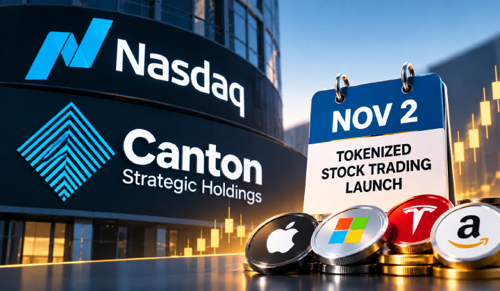 Nasdaq-listed Canton Strategic Holdings To Launch Tokenized Stock Trading On Nov. 2