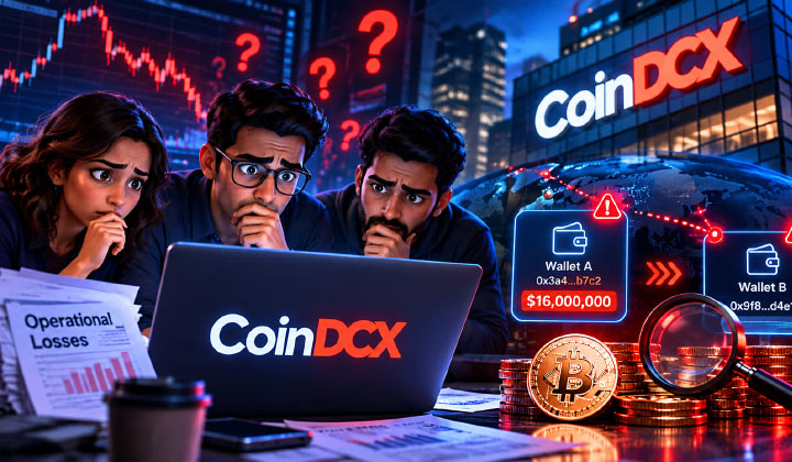 CoinDCX Admits Operational Losses After $16M In Crypto Transfers Raise Questions