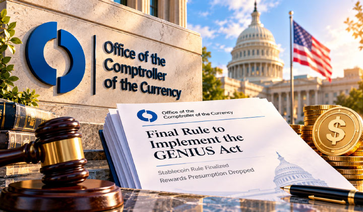 US OCC Finalises GENIUS Act Stablecoin Rules To Take Effect In January 2027