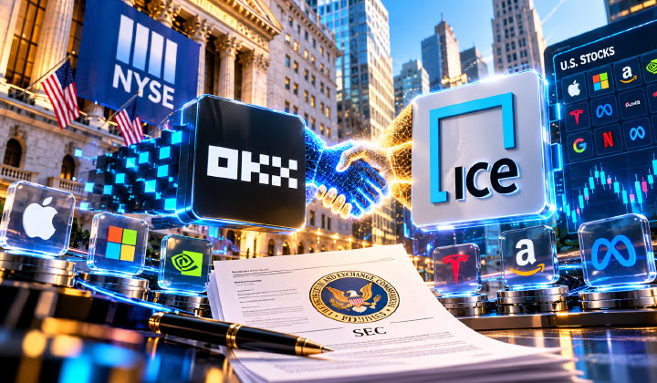 OKX-ICE Files With SEC to Launch Tokenized Trading for 63 US Stocks