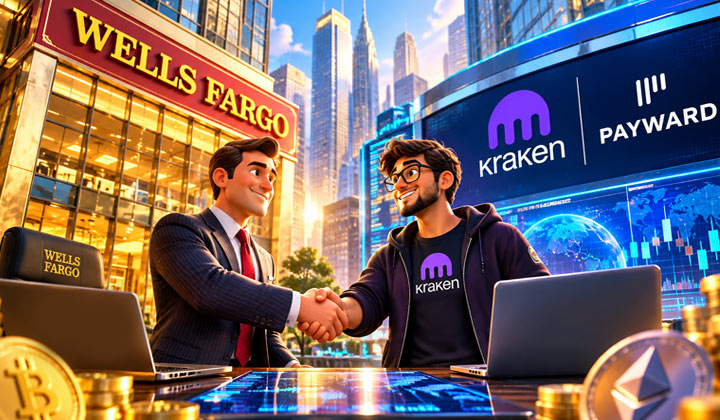 $2.3T Wells Fargo In Talks With Kraken Parent Payward For Crypto Trading Liquidity