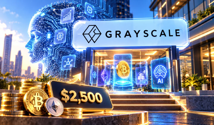 Grayscale Opens DeFi & AI Crypto Funds With Minimum $2,500