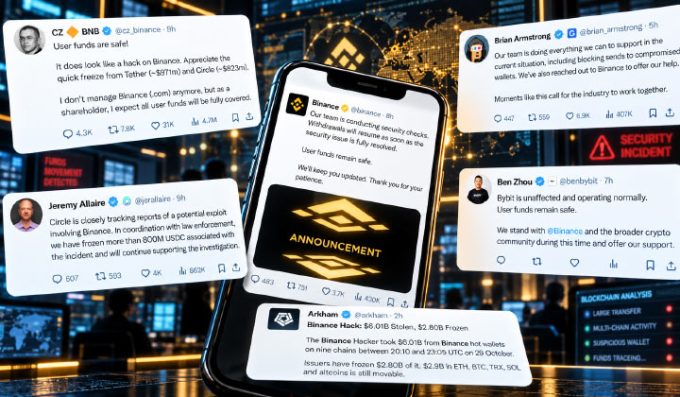 Binance’s $6.3B Hack: CZ, Coinbase, Tether & 70+ Crypto Leaders React