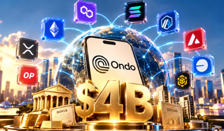 Ondo’s Tokenized Assets Reach $4B Across 10 Blockchain Networks