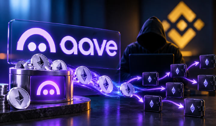 Binance Attacker Used Aave As A DeFi Mixer, Turning Stolen USDT Into $44.6M ETH