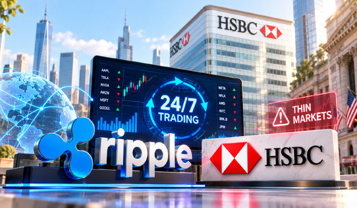 Ripple Opens 24/7 Stock Trading, But HSBC Warns Of Thin Markets
