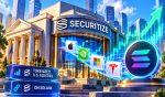 Securitize Shares Rise After Launching Tokenized US Stocks On Solana