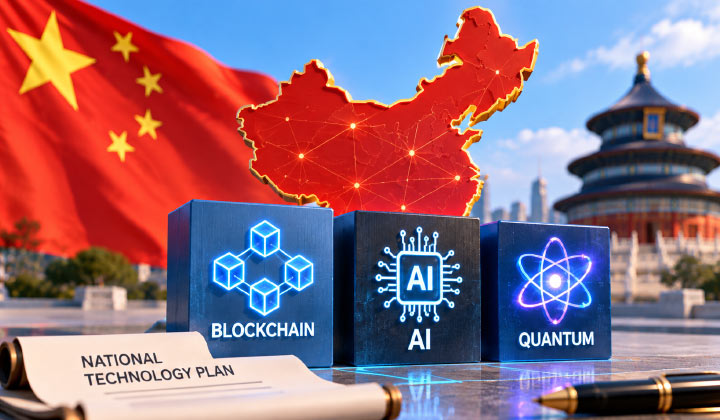 China Outlines National Blockchain Initiative Alongside AI & Quantum Technology Plans