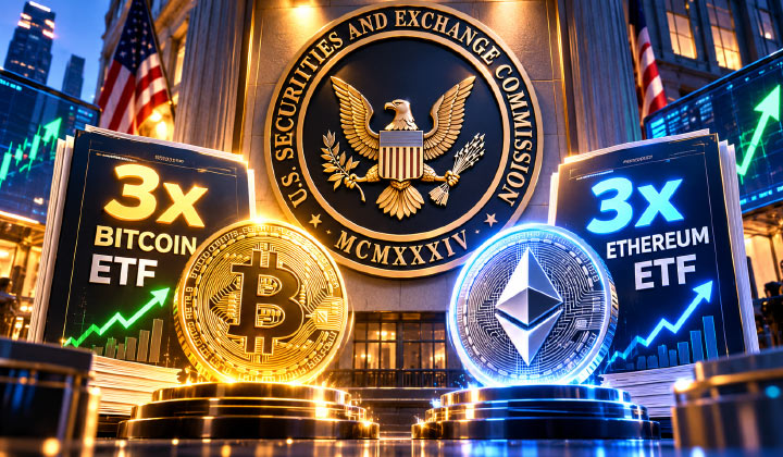 SEC Approves First 3x Leveraged Bitcoin & Ethereum ETFs In US