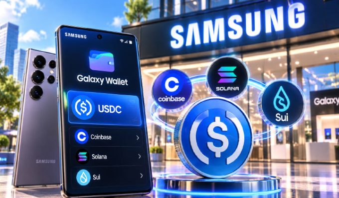 Samsung Brings USDC To Galaxy Wallet With Coinbase, Solana & Sui