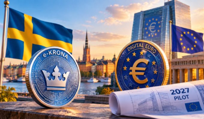 Sweden Pushes Digital Krona Plans As ECB Prepares 2027 Euro Pilot