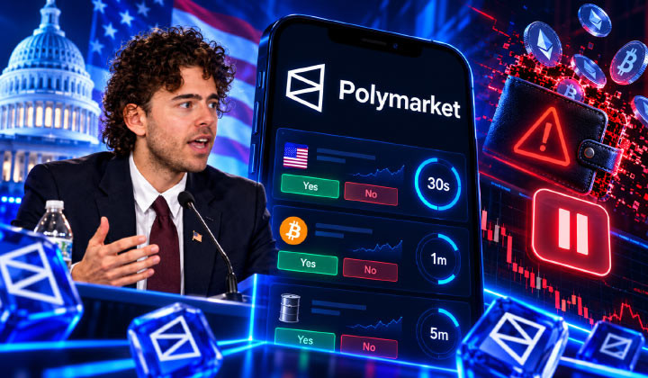 Polymarket Launches 5-minute Crypto Contracts In US, Then Halts Over Wallet Drain