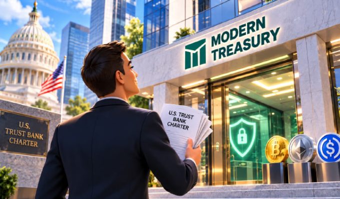 Modern Treasury Applies For US Trust Bank Charter For Digital Assets