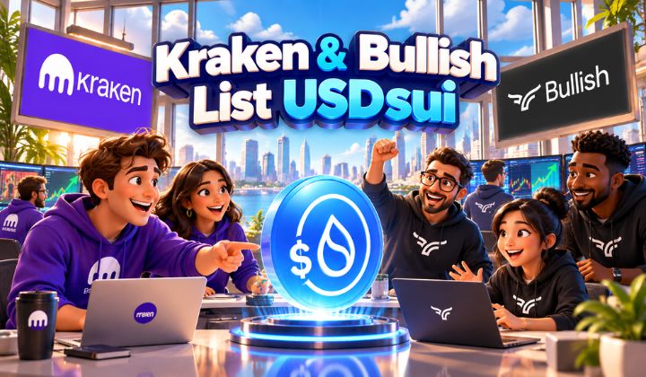 Kraken & Bullish List USDsui, Widening Access To Sui Network's Stablecoin