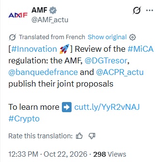 France Proposes Holding Crypto Exchanges Liable For DeFi Losses Under MiCA