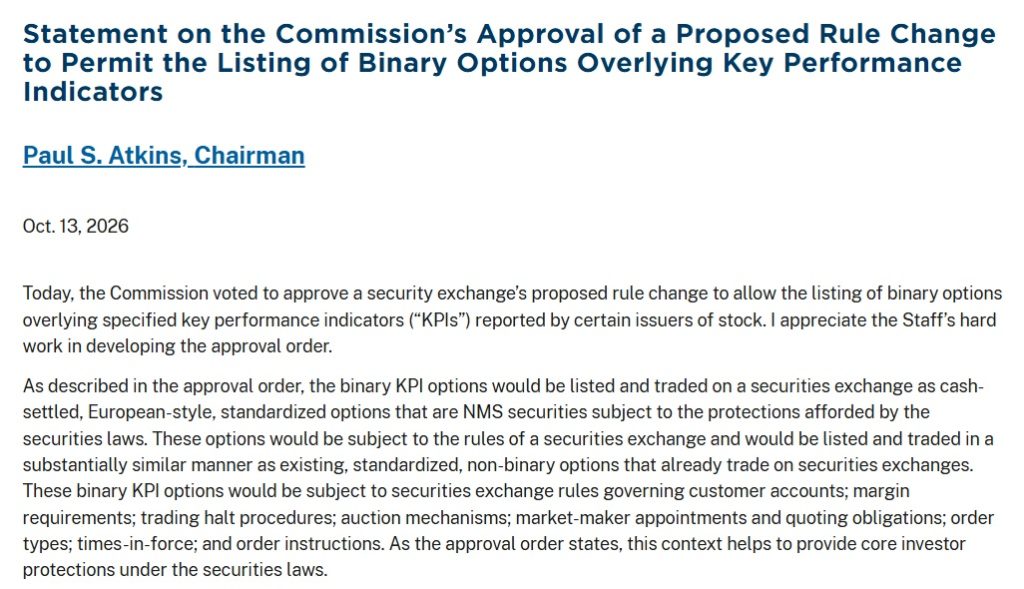 SEC Clears Cboe To Offer Options On Coinbase, MARA & Robinhood Data