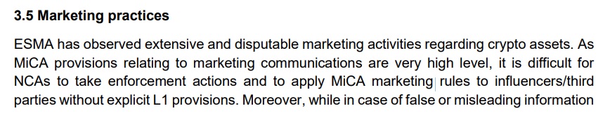 ESMA Proposes Tougher MiCA Rules For Crypto Marketing & DeFi