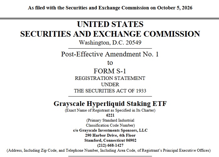 Grayscale Adds BitGo As Custodian For Hyperliquid Staking ETF