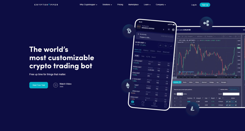 3. Cryptohopper – Best For Strategy Customization